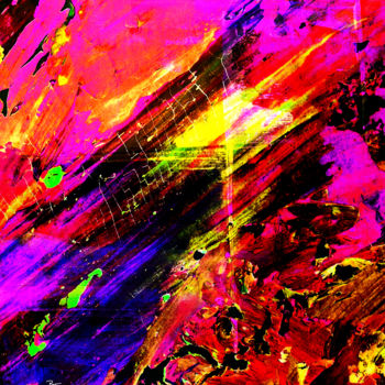 数字艺术 标题为“Green Eyed Magma Dr…” 由Barry Farley Visual Arts, 原创艺术品, 数字油画