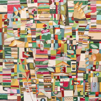 "Sans titre 712" başlıklı Tablo Jérémie Iordanoff tarafından, Orijinal sanat, Petrol