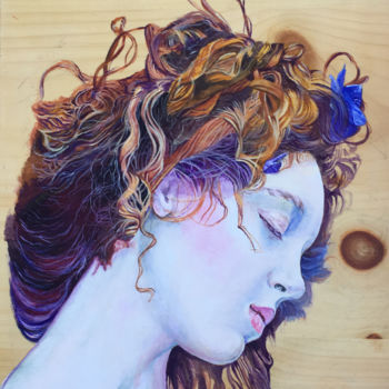 Painting titled "Daydreaming" by Sarita Nanni, Original Artwork, Acrylic