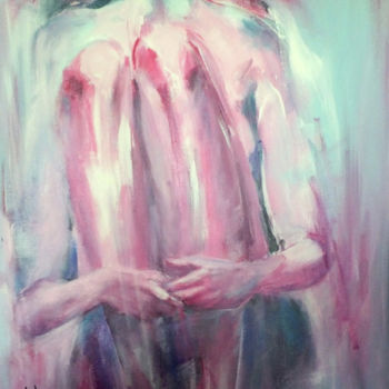 Peinture intitulée "Sensuelle" par Yveline Javer, Œuvre d'art originale, Acrylique