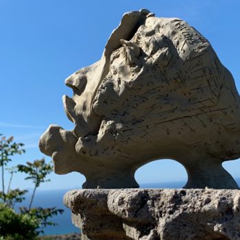 Sculpture intitulée "the migrant" par Paul Yves Poumay, Œuvre d'art originale, Argile