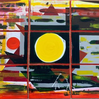 Peinture intitulée "messina - villaR" par Paul Yves Poumay, Œuvre d'art originale, Acrylique