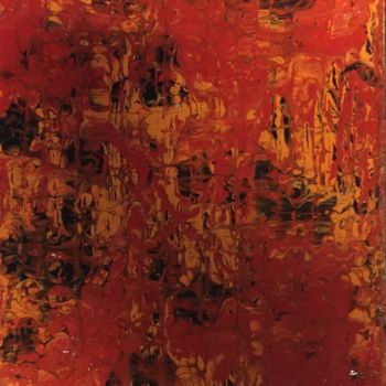 Peinture intitulée "Abstract 5" par Greg Powell, Œuvre d'art originale, Émail