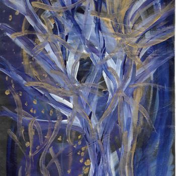 Painting titled "crux" by Steeve Tabar, Original Artwork, Acrylic