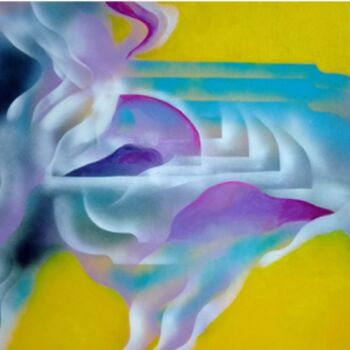 Peinture intitulée "Fugacidade da vida" par Marks, Œuvre d'art originale, Acrylique