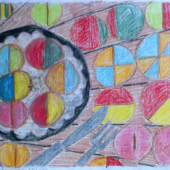 Drawing titled "Quasi-Mathematical…" by Gerald Shepherd F.F.P.S., Original Artwork, Conté