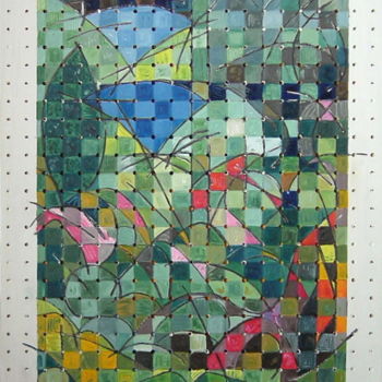Painting titled "Joined Up Landscape" by Gerald Shepherd F.F.P.S., Original Artwork, Oil