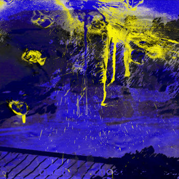 Grafika cyfrowa / sztuka generowana cyfrowo zatytułowany „the sky is crying” autorstwa Michel Tabanou, Oryginalna praca, Mal…