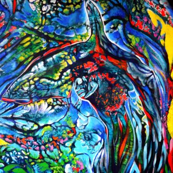 Painting titled "Phoenix-24-x-36-in-…" by Richard Chenier, Original Artwork, Acrylic