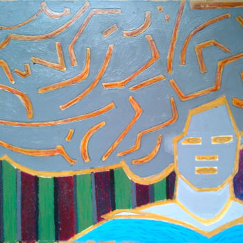 Painting titled "Hair Developmental…" by Gerald Shepherd F.F.P.S., Original Artwork, Acrylic