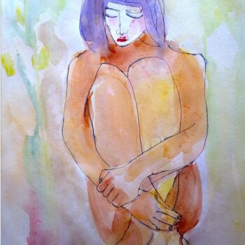 siiting woman