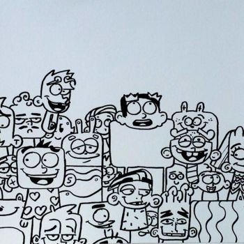 Zeichnungen mit dem Titel "blendman le club de…" von Blendman, Original-Kunstwerk, Marker