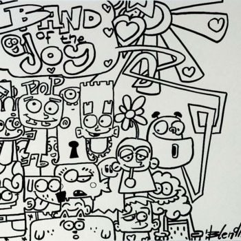 Dessin intitulée "blendman band of th…" par Blendman, Œuvre d'art originale, Marqueur