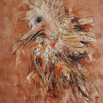 Σχέδιο με τίτλο "Ptaszysko / Bird" από Justyna Ralicka, Αυθεντικά έργα τέχνης, Γραφίτης