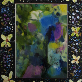Peinture intitulée "Fleurs-formules de…" par Muriel Cayet, Œuvre d'art originale, Acrylique