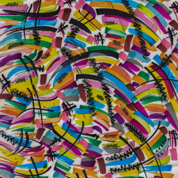Peinture intitulée "couleursdeprintemps" par Nicolas Bernié, Œuvre d'art originale, Autre