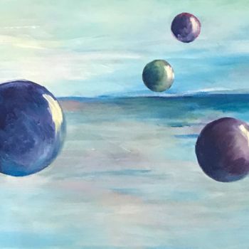 「Univers」というタイトルの絵画 Isabelle Nyによって, オリジナルのアートワーク, アクリル artwork_cat.にマウント
