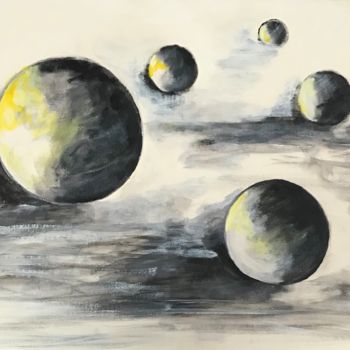 Peinture intitulée "Univers 2" par Isabelle Ny, Œuvre d'art originale, Acrylique Monté sur artwork_cat.