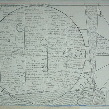 Drawing titled "Thought Execution" by Gerald Shepherd F.F.P.S., Original Artwork, Pencil