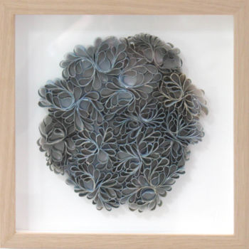Sculpture titled "ciel sur forêt" by Anja Madsen Pernot, Original Artwork, Paper