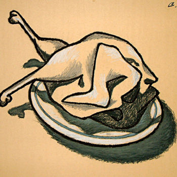 Painting titled "The portrait of a b…" by Nikolaj Sednin (Nicolas Sedninne), Original Artwork, Ink