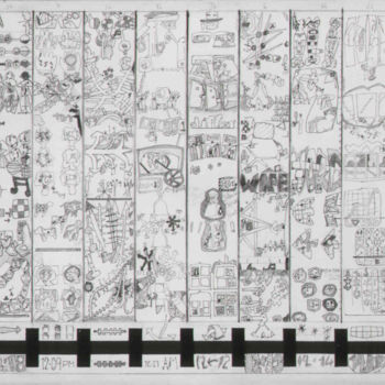 Zeichnungen mit dem Titel "Much Ado About Much…" von Gerald Shepherd F.F.P.S., Original-Kunstwerk, Tinte