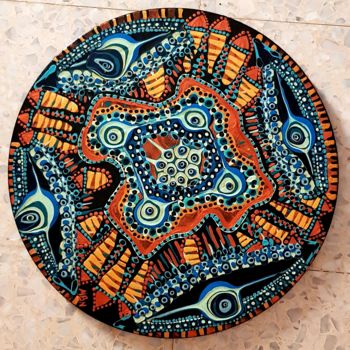 "Mandala painting is…" başlıklı Tablo Mirit Ben-Nun tarafından, Orijinal sanat, Akrilik