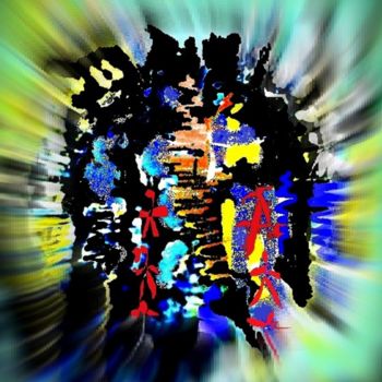 Digital Arts με τίτλο "ribambelle.jpg" από Mysane, Αυθεντικά έργα τέχνης, Ψηφιακή ζωγραφική