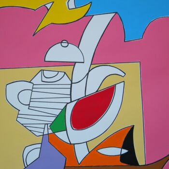 Painting titled "Ola pea" by Gabriele Donelli, Original Artwork, Acrylic