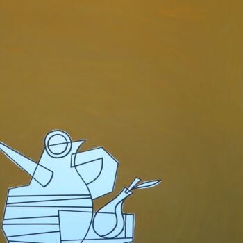 Painting titled "Karafa a misa na ov…" by Gabriele Donelli, Original Artwork, Acrylic