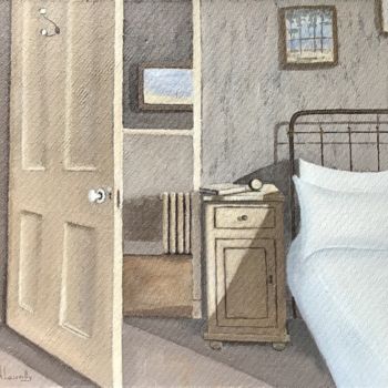 Painting titled "Autrefois à Hossego…" by Noëlle Lassailly, Original Artwork, Acrylic