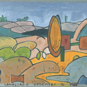 Ζωγραφική με τίτλο "Landscape Dedicated…" από Gerald Shepherd F.F.P.S., Αυθεντικά έργα τέχνης, Λάδι