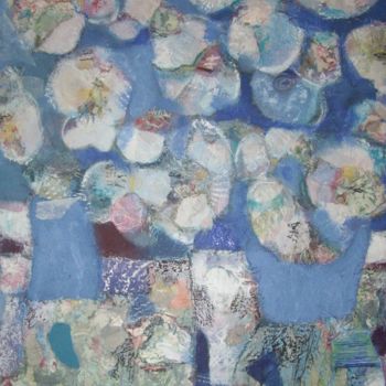 Pittura intitolato "Abstract flowers3" da Sylvie Oliveri, Opera d'arte originale, Acrilico