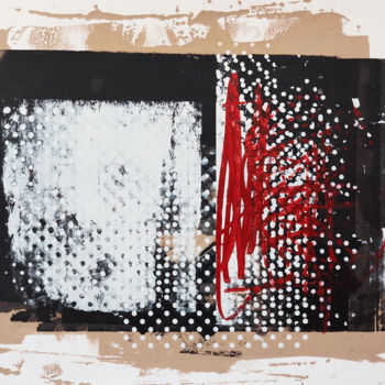 Printmaking titled "MEMORY SCAPE 1008" by Phil Constable, Original Artwork, Screenprinting