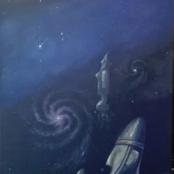 Painting titled "les protecteurs" by Mikel Richard (Mik'Art), Original Artwork, Acrylic