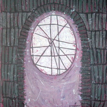 「The Emergence」というタイトルの絵画 Gerald Shepherd F.F.P.S.によって, オリジナルのアートワーク, アクリル
