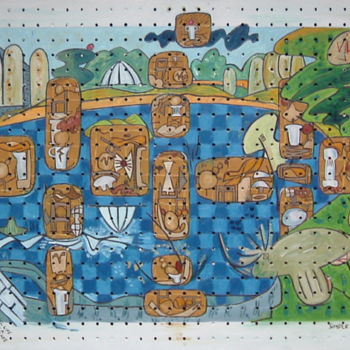 Malerei mit dem Titel "Spirit Of A Place" von Gerald Shepherd F.F.P.S., Original-Kunstwerk, Öl