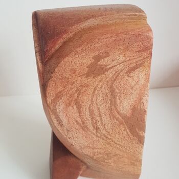 Sculpture titled "Chouette" by Mylène Cg, Original Artwork, Terra cotta