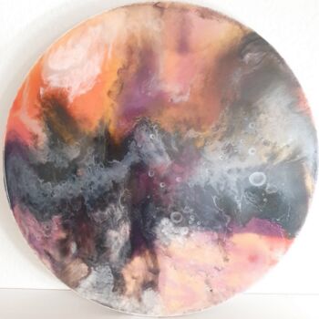 Ζωγραφική με τίτλο "Resin Art Painting…" από Iveta Zaharova (Kārkla), Αυθεντικά έργα τέχνης, Μελάνι