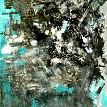 Painting titled "Fear" by Atignas Art, Original Artwork, Acrylic
