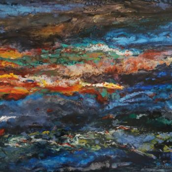 Peinture intitulée "Osmose" par Hkine, Œuvre d'art originale, Acrylique