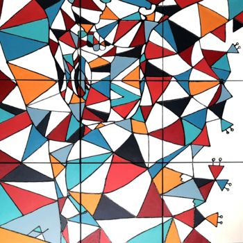 Peinture intitulée "Réminiscence" par Ax Creart, Œuvre d'art originale, Acrylique