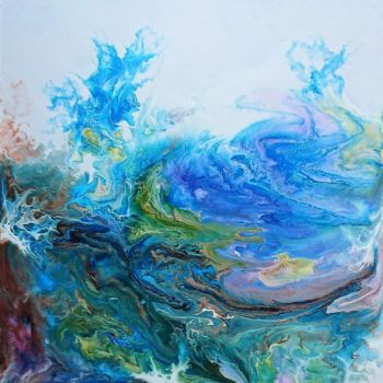 Peinture intitulée "Délicatesse-2.jpg" par Claudette Allosio, Œuvre d'art originale, Acrylique