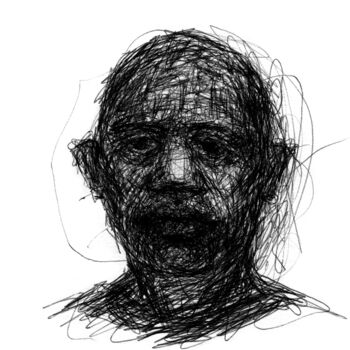 Drawing titled "Pen Drawing 10" by Fleur Elise Noble, Original Artwork, Ballpoint pen