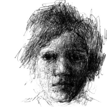 Drawing titled "Pen Drawing 11" by Fleur Elise Noble, Original Artwork, Ballpoint pen