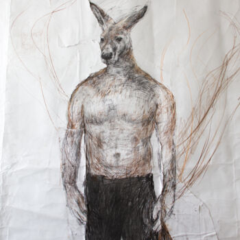 Drawing titled "Rooman Manroo" by Fleur Elise Noble, Original Artwork, Pencil