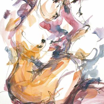 Disegno intitolato "EROTIC DRAWING nr 6" da Peppeluciani, Opera d'arte originale, Acrilico
