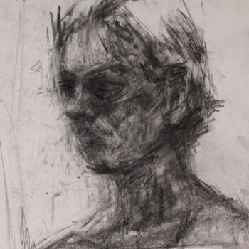 Drawing titled "4portrait-22x25.jpg" by Fleur Elise Noble, Original Artwork, Conté