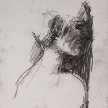 Drawing titled "Dirty Portrait 9" by Fleur Elise Noble, Original Artwork, Conté