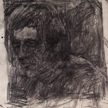 Drawing titled "Dirty Portrait 23" by Fleur Elise Noble, Original Artwork, Conté